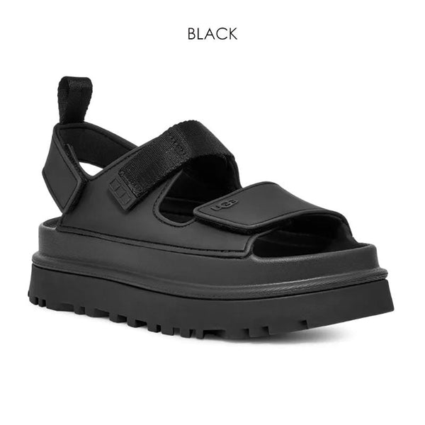 ★値下げセール開始★「UGG(アグ)」サンダル ストラップ 厚底 プラットフォーム 軽量 ゴールデングロウ レディース GOLDENGLOW
